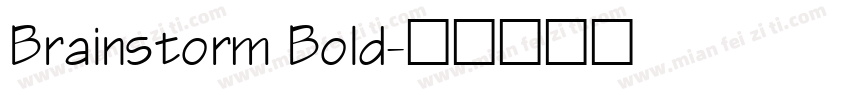 Brainstorm Bold字体转换